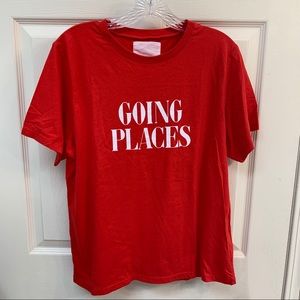 Bando Going Places T-shirt NWOT